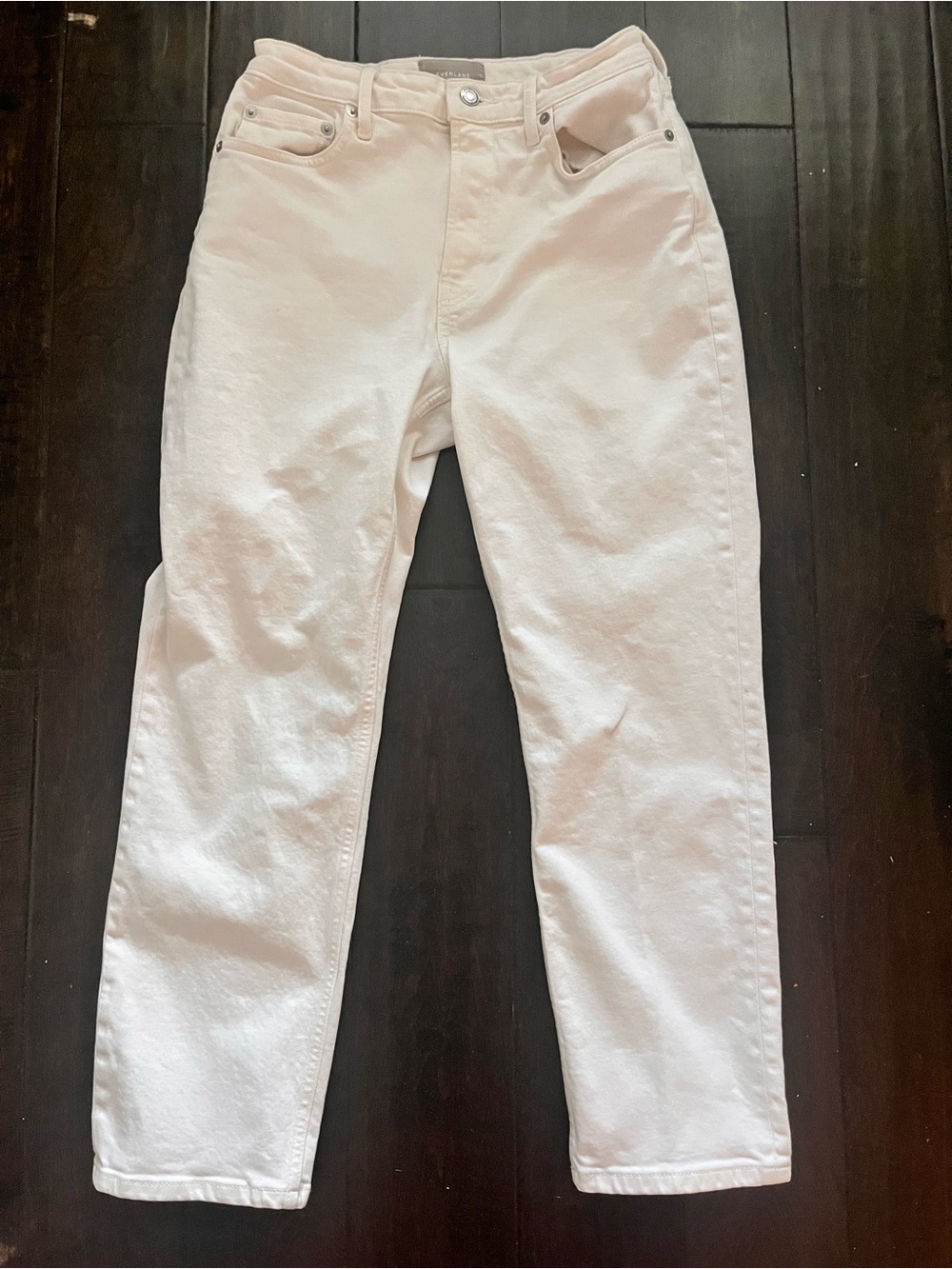 Everlane Off-White Straight Leg Jeans